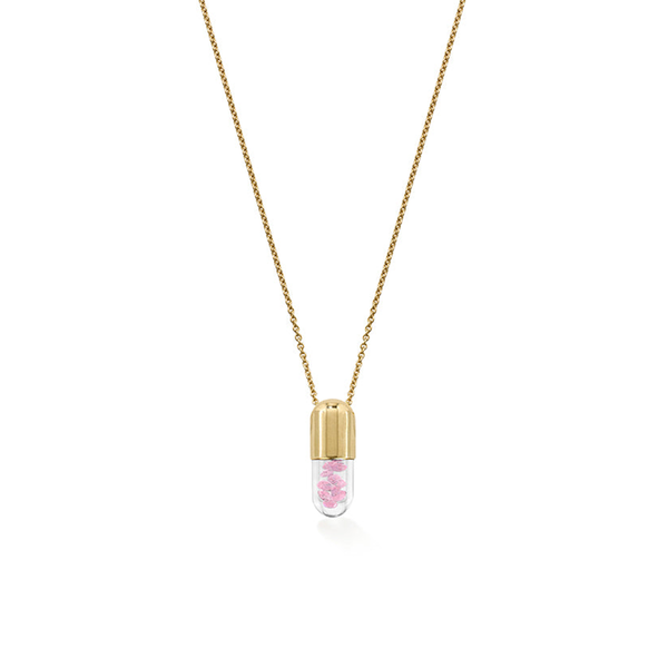 robinson pelham Mini Pink Pastel 'Elixir of Youth' pendant