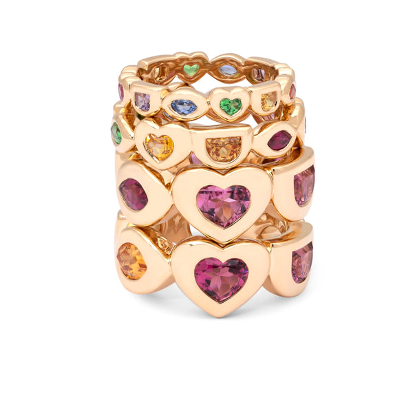 Robinson Pelham Mini Rainbow Eye Love U Eternity Ring