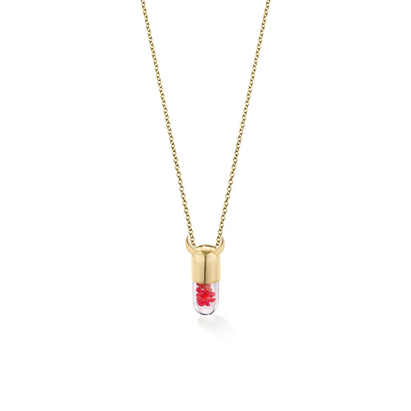 robinson pelham Mini Ruby 'Elixir of Temptation' pendant