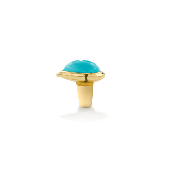Robinson Pelham Pearshape Sleeping Beauty Turquoise Ring