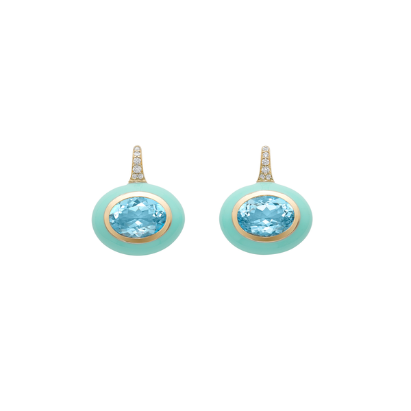 robinson pelham Arena Blue Topaz Earrings