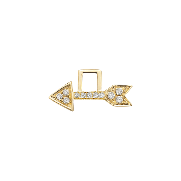 robinson pelham Arrow Diamond EarWish Yellow Gold