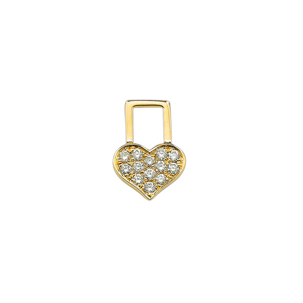 robinson pelham Baby Heart Diamond Yellow EarWish