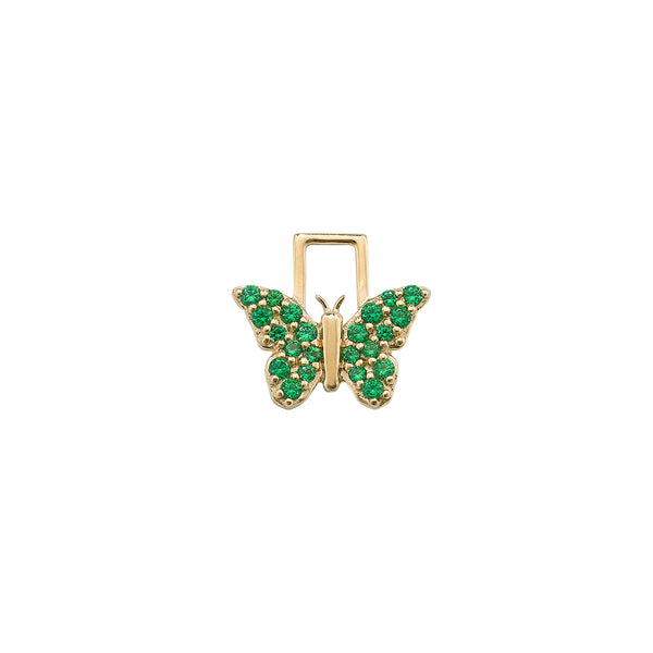 robinson pelham Butterfly Tsavorite EarWish