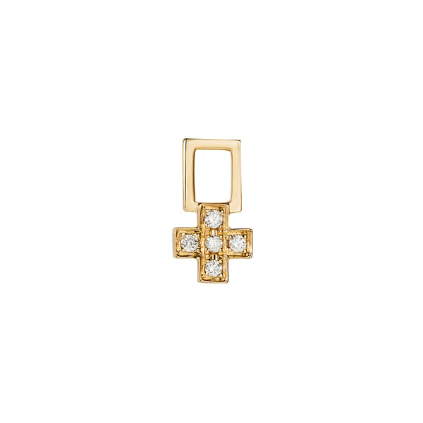 robinson pelham Cross EarWish Diamond Yellow