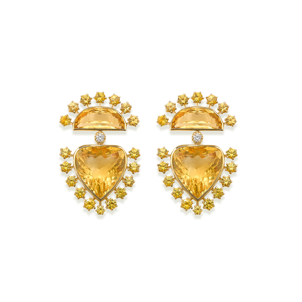 robinson pelham Daystar Citrine Earrings