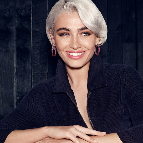 Robinson Pelham Disco Hoop Earrings Pink