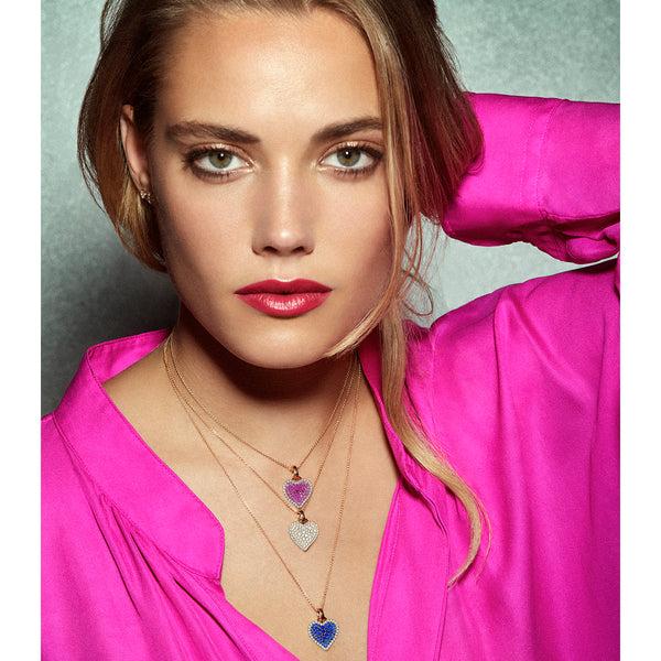 Robinson Pelham Fortune Blue Sapphire Pave Heart