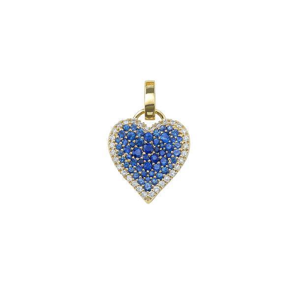 Robinson Pelham Fortune Blue Sapphire Pave Heart