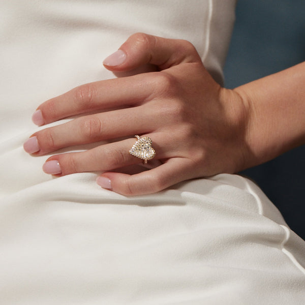 Robinson Pelham Fortune Diamond Pave Heart Ring