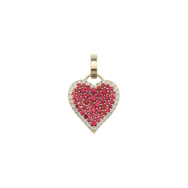 Robinson Pelham Fortune Ruby Pave Heart