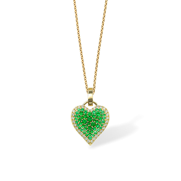 robinson pelham Fortune Tsavorite Pave Heart
