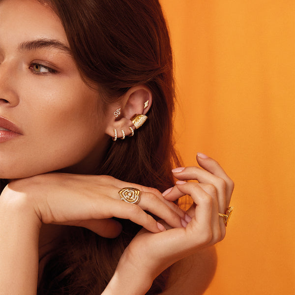 Robinson Pelham Labyrinth Diamond Heart Ring