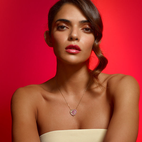 Robinson Pelham Labyrinth Heart Pendant