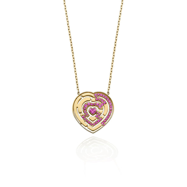 Robinson Pelham Labyrinth Heart Pendant