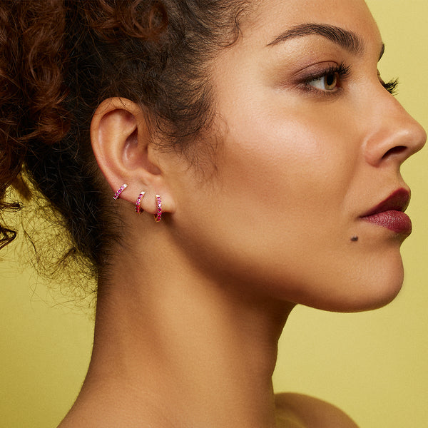 Robinson Pelham Lips Pink Sapphire EarWish