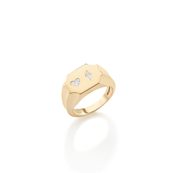 robinson pelham Love Struck Signet Ring