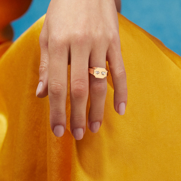 Robinson Pelham Love U Signet Ring