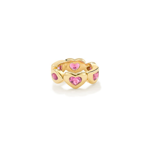 Robinson Pelham Medium Pink Eye Love U Ring