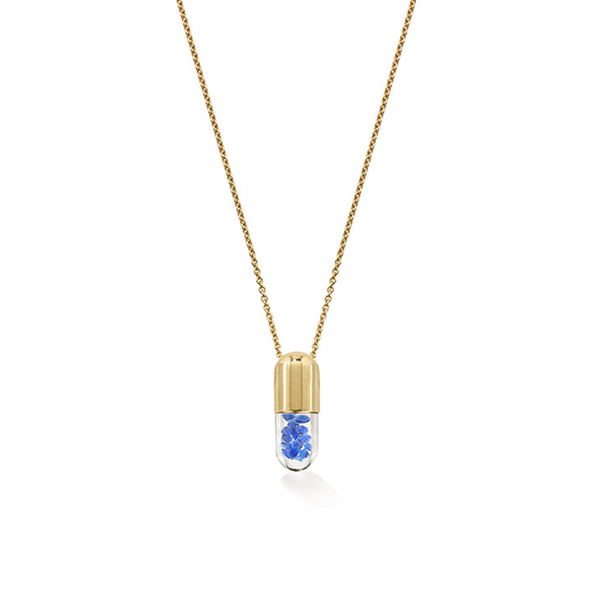 robinson pelham Mini Blue 'Elixir of Wisdom' pendant