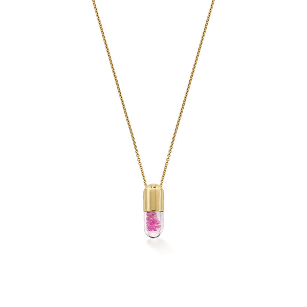 robinson pelham Mini Pink 'Elixir of Love' pendant