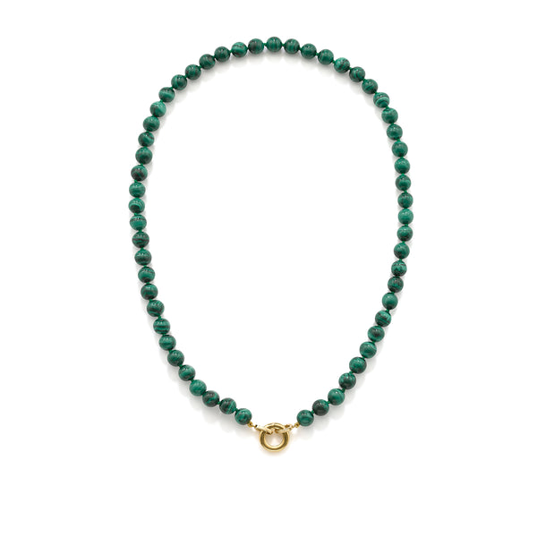 robinson pelham Rebel Malachite Bead Necklace