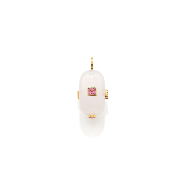 robinson pelham Rose Quartz Stereo pendant
