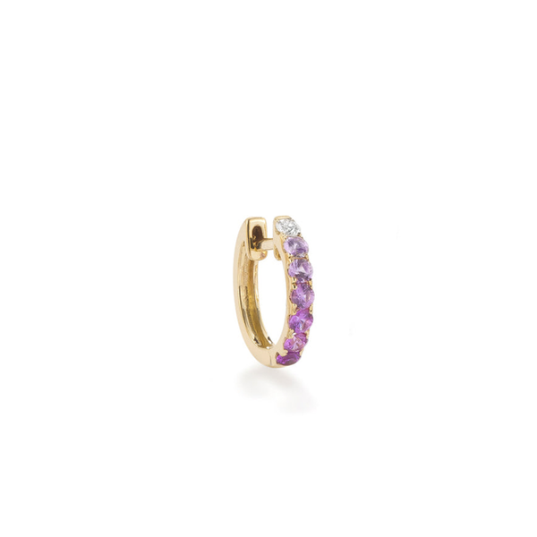 robinson pelham Single Orb Hoop Amethyst Midi