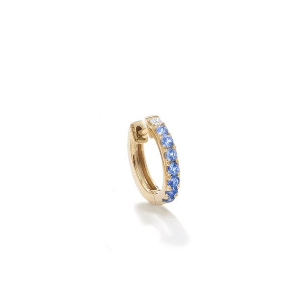 robinson pelham Single Orb Hoop Blue Sapphire Midi