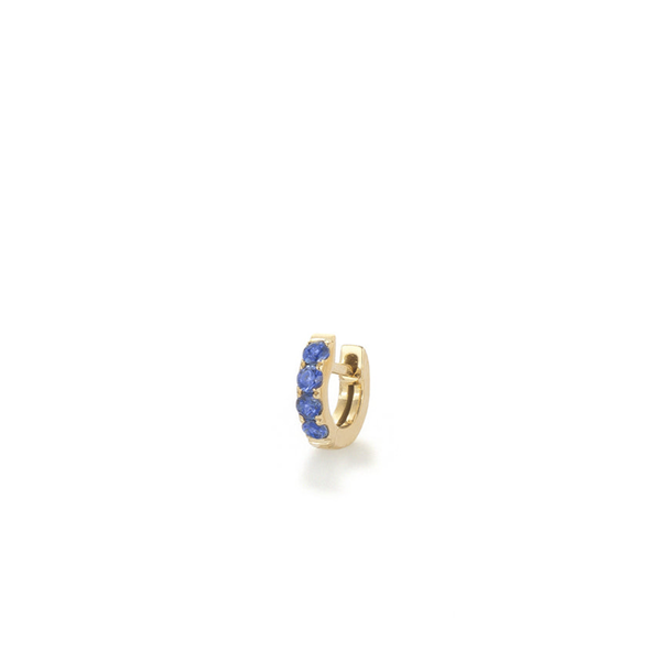robinson pelham Single Orb Hoop Blue Sapphire Mini