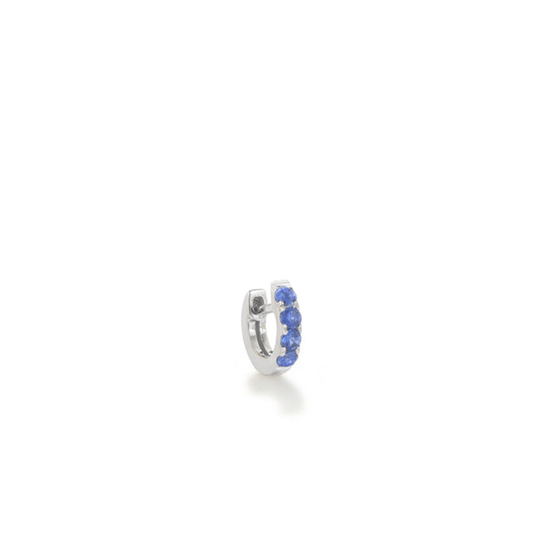 robinson pelham Single Orb Hoop Blue Sapphire Mini