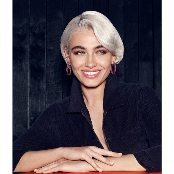 Robinson Pelham Single Orb Hoop Ruby Large