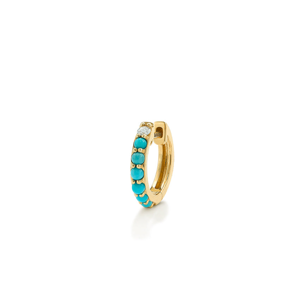 robinson pelham Single Orb Hoop Turquoise Midi