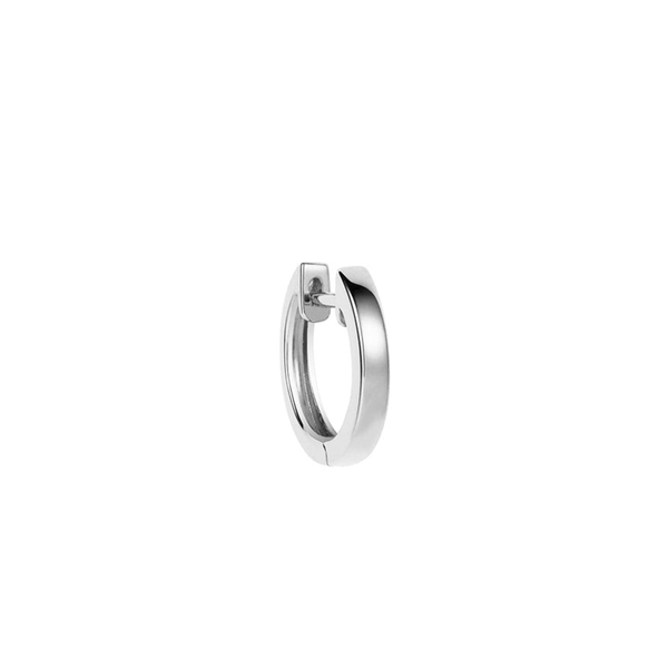 robinson pelham Single Orb Hoop White Gold Midi