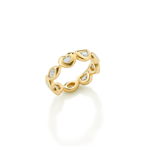 robinson pelham Small Diamond Eye Love U Ring