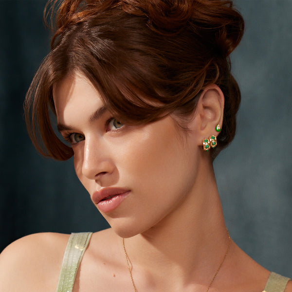 Robinson Pelham Spock Medium Earring Green