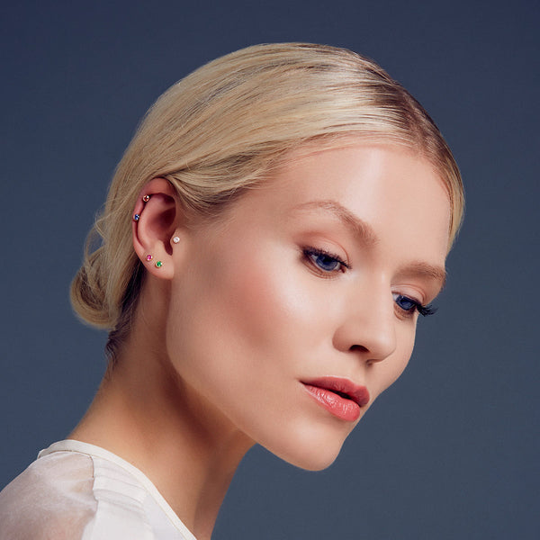 Robinson Pelham Strobe Stud Earring - Blue Sapphire