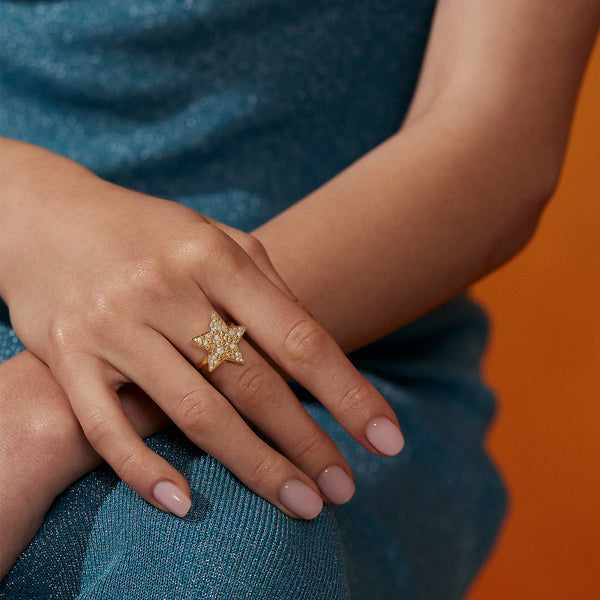 Robinson Pelham Vega Gold Bobble Ring