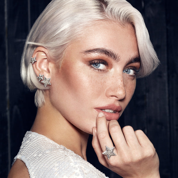 Robinson Pelham Vega Medium Earrings White