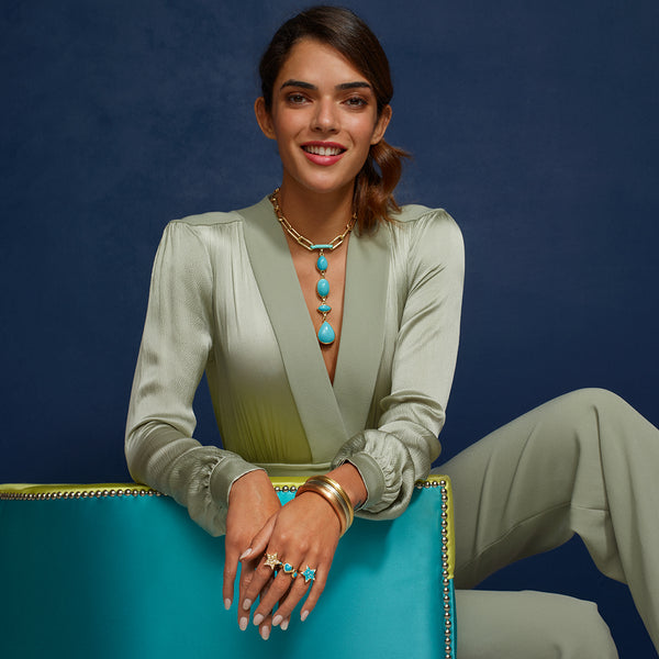 Robinson Pelham Vega Turquoise Bobble Ring