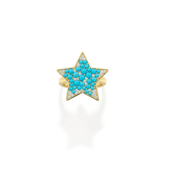 Robinson Pelham Vega Turquoise Bobble Ring