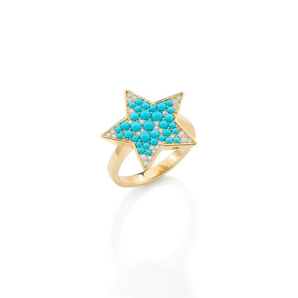 robinson pelham Vega Turquoise Bobble Ring