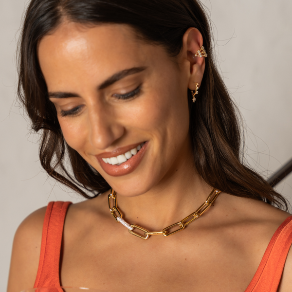 Robinson Pelham Short Identity Necklace With Diamond Bar