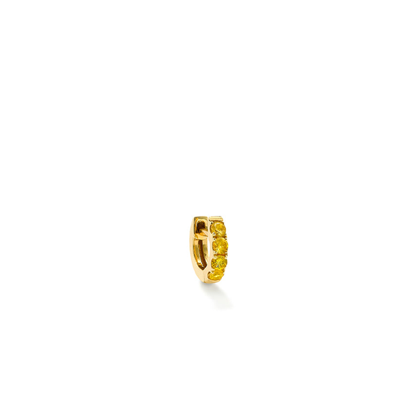 robinson pelham Single Orb Hoop Yellow Sapphire Mini