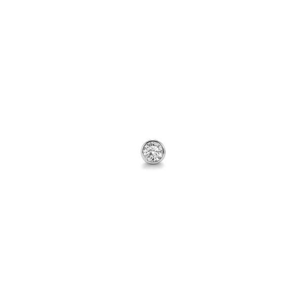 robinson pelham Strobe stud earring - Diamond/ White Gold