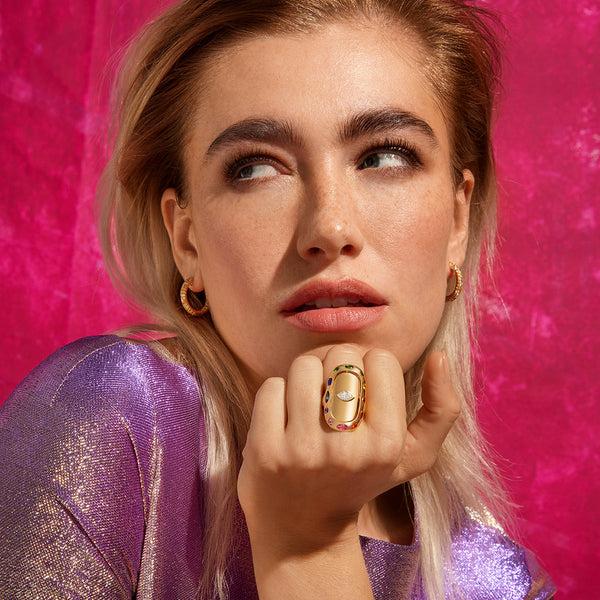 Robinson Pelham Synchronicity Plain Inner Ring In 18ct Yellow Gold