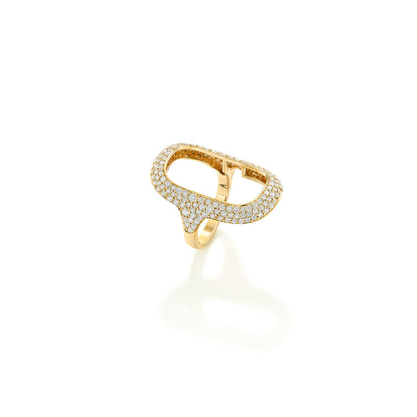 Robinson Pelham Synchronicity Yellow Gold And Diamond Ring