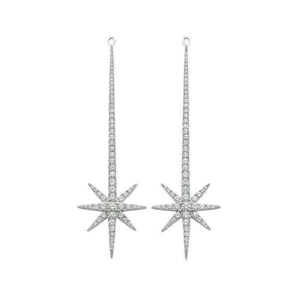 robinson pelham Tsar Star White Gold And Diamond Drops