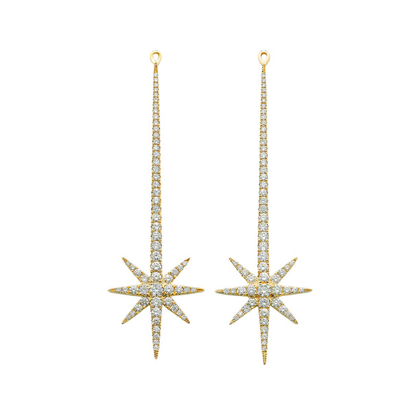 robinson pelham Tsar Star Yellow Gold And Diamond Drops