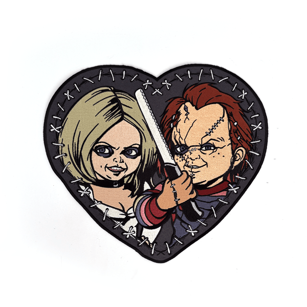 rock rebel Bride of Chucky Stitch Heart Large Patch